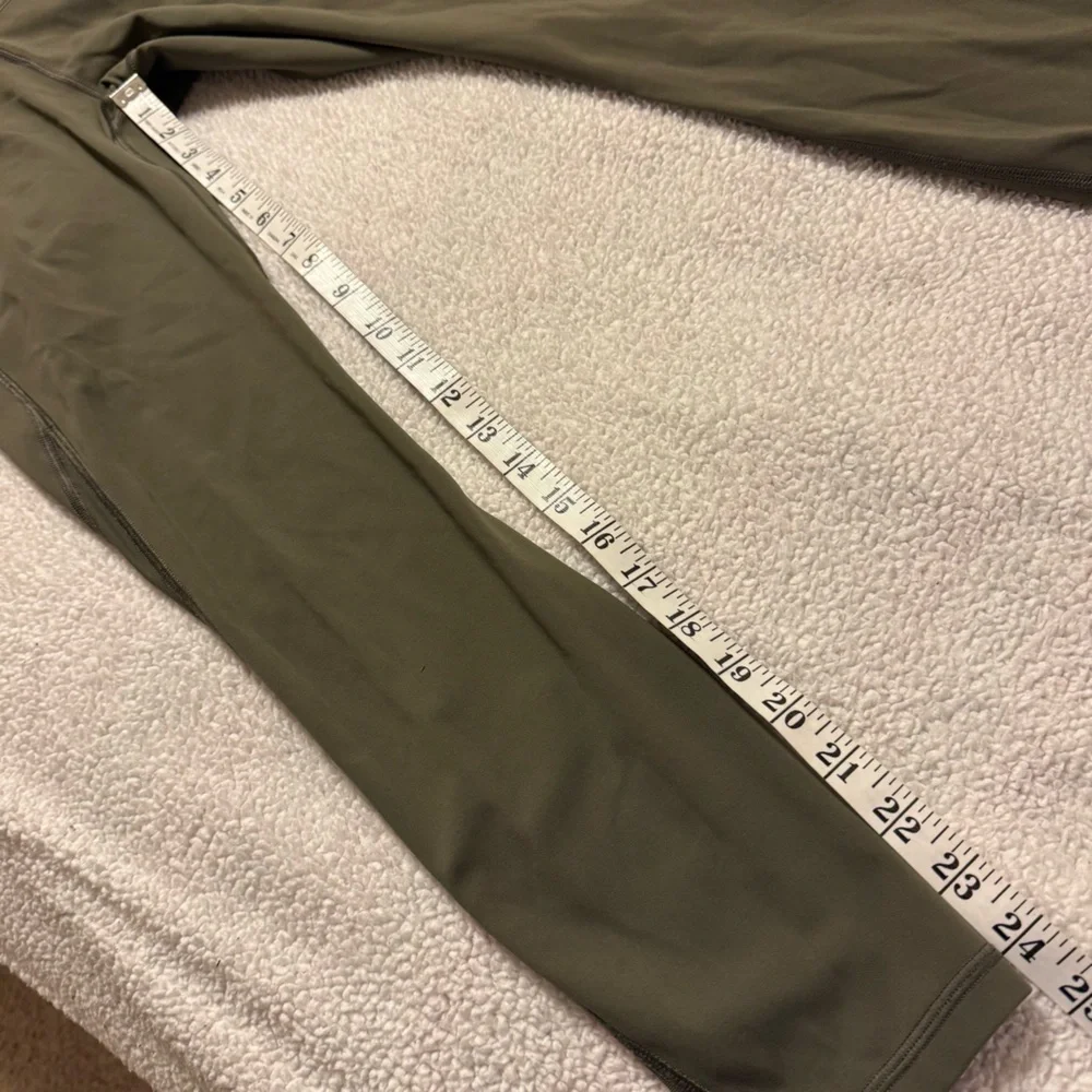 Lululemon Train Times 7/8 Pant Mesh Leggings Sage Green